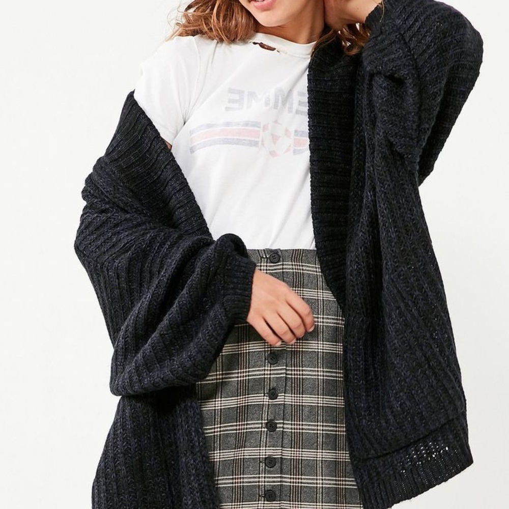 BDG Jesse Oversized Cardigan S Dark Blue